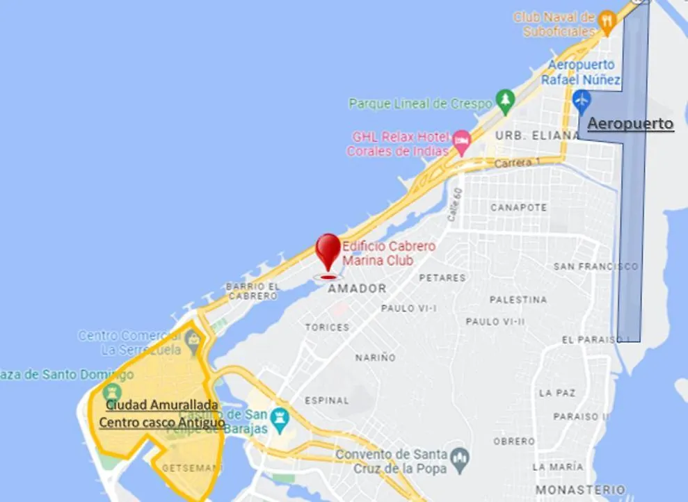 Espectacular Apartamento Con Excelente Vista Cabrero Marina Club Apartment Cartagena